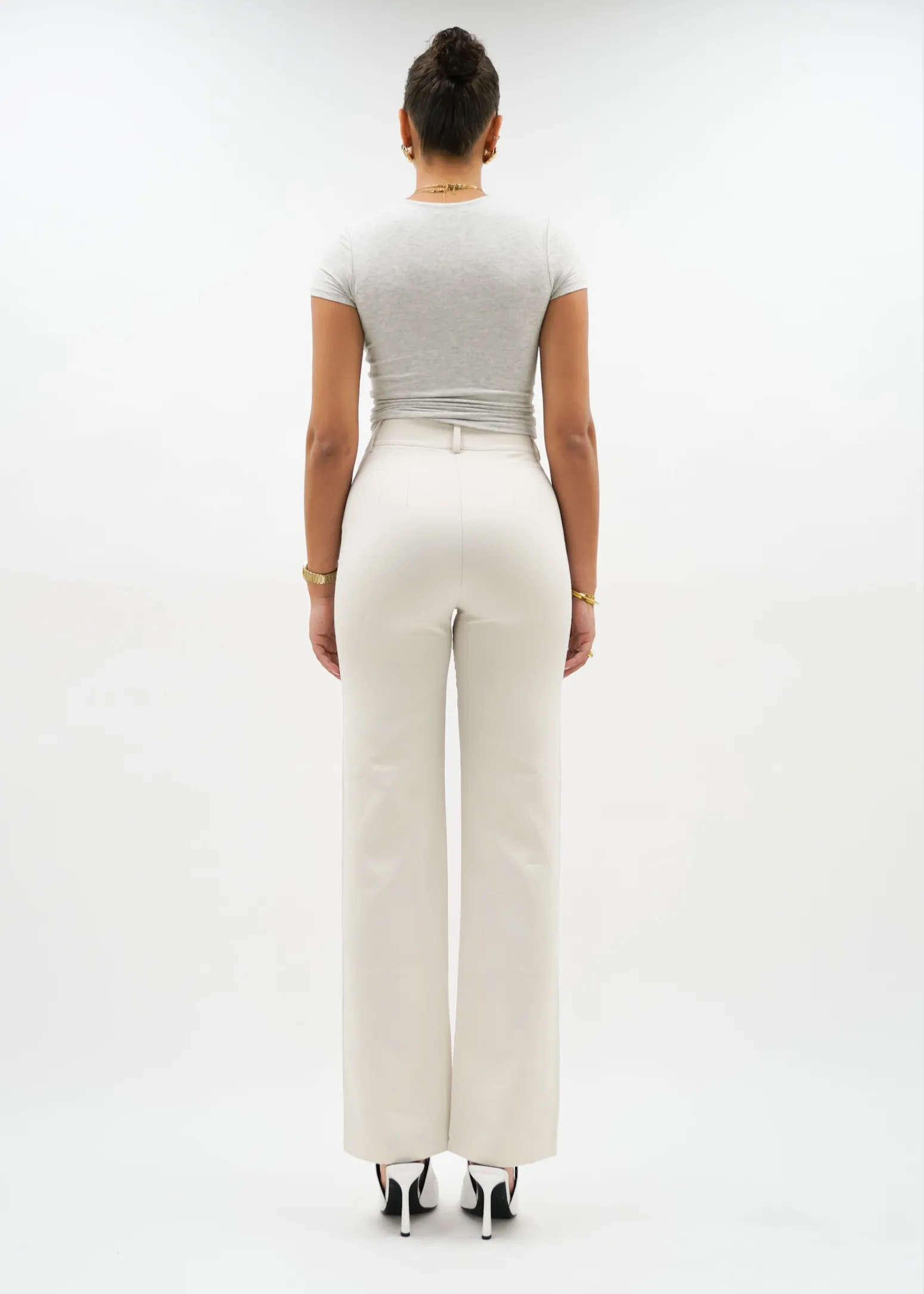 Straight leg pants classic crème (REGULAR)