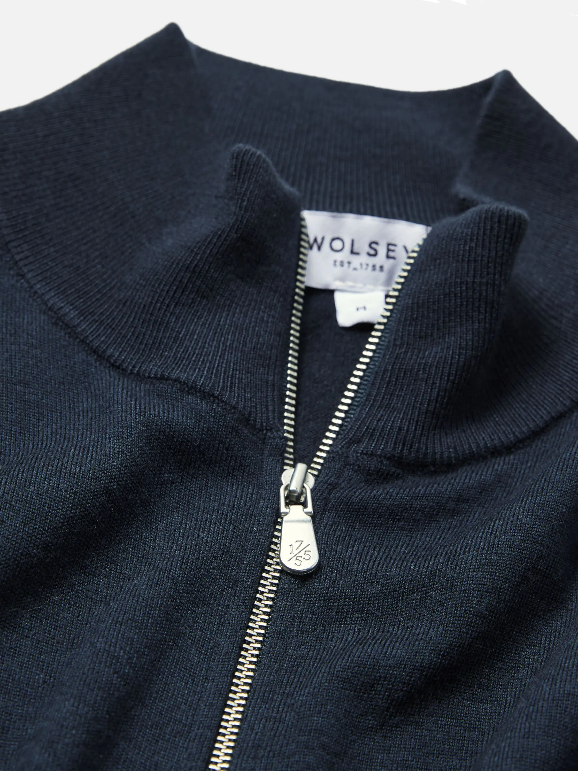 Super Fine Merino Wool Zip Thru