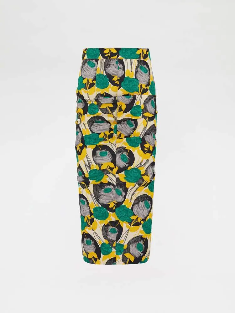 Tamaro Printed Pencil Skirt