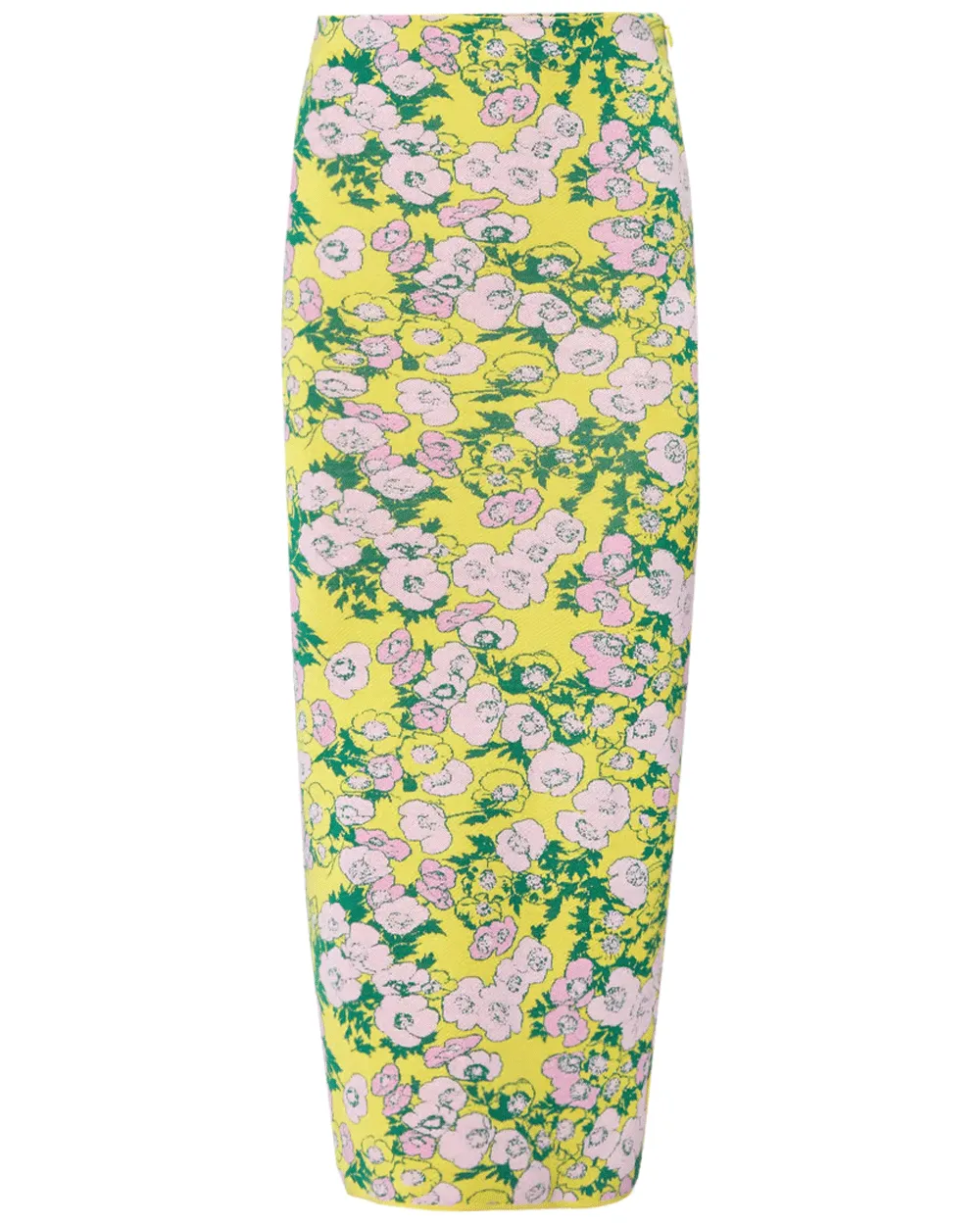 Taxi Cab Pencil Midi Skirt