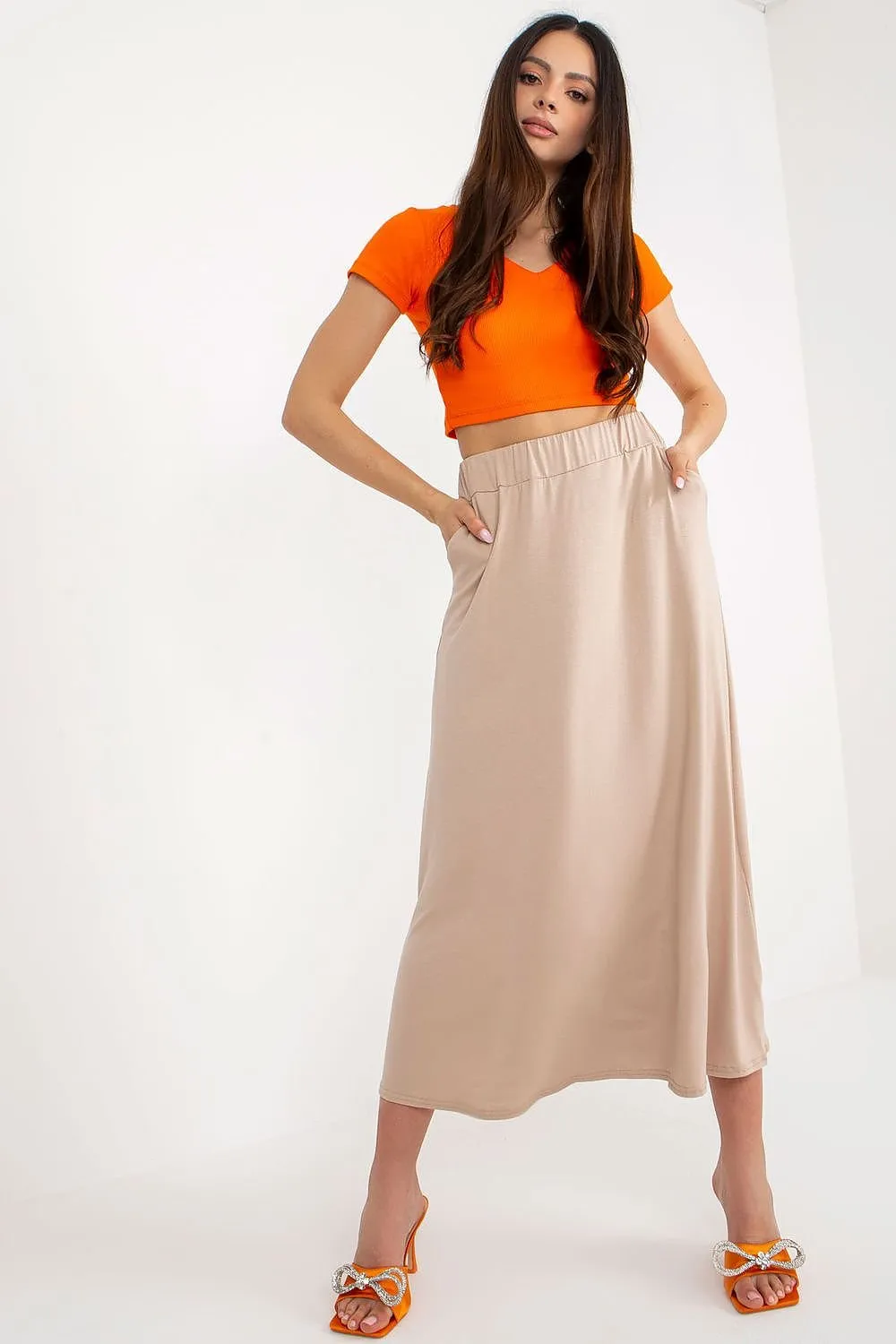 TEEK - Long Pockets Casual Skirt