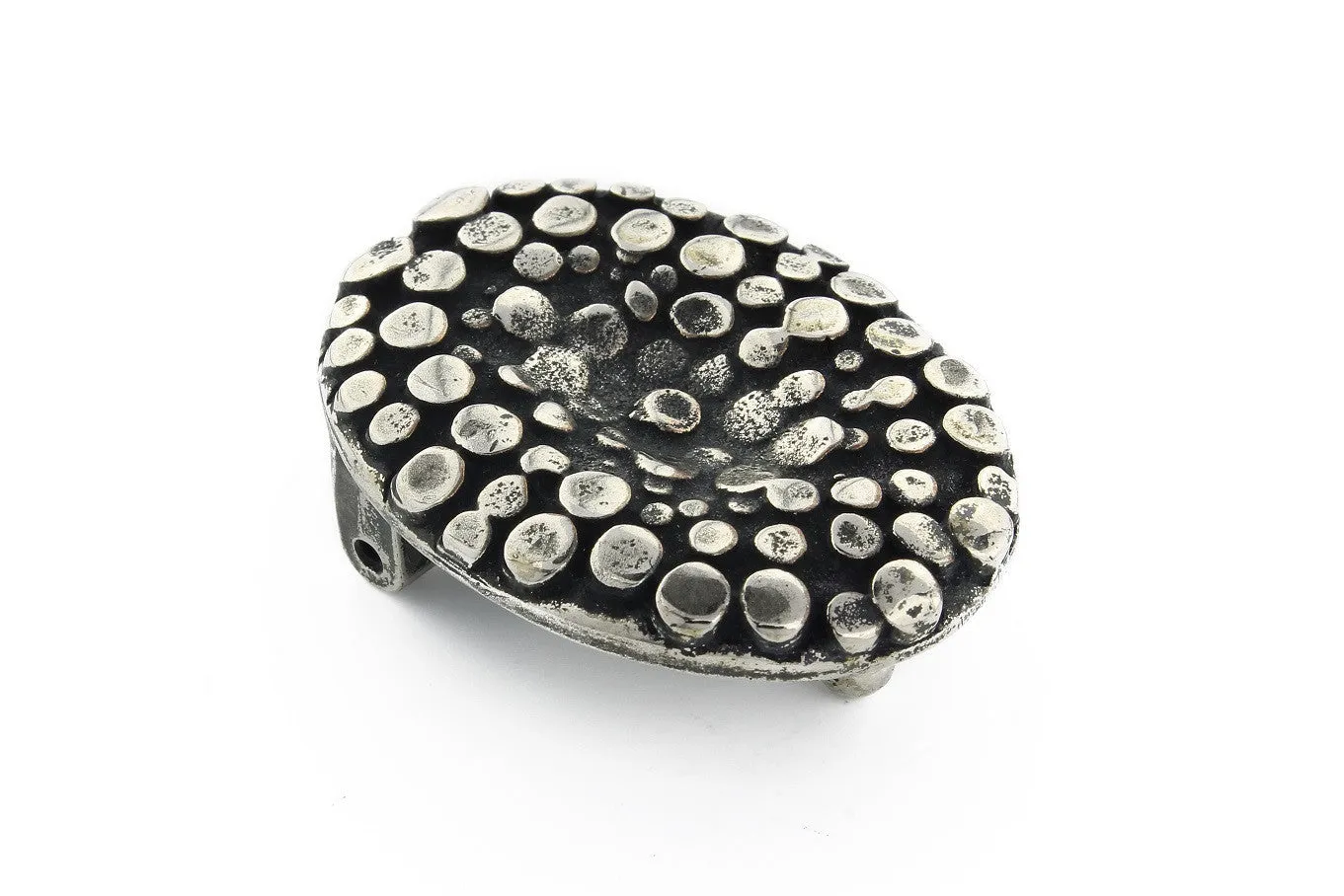 Textured Oval Buckle 20mm