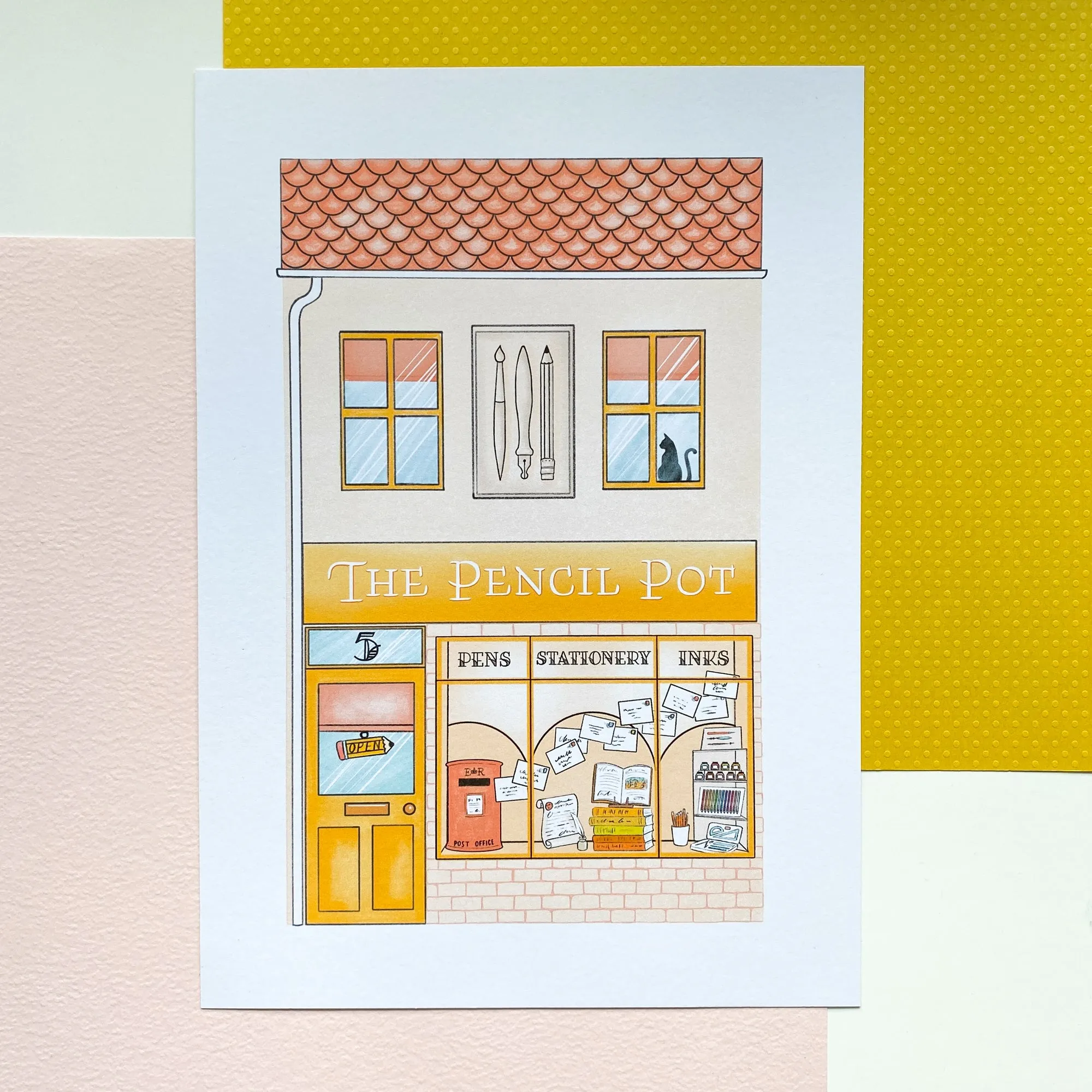 The Pencil Pot Shop A4 print