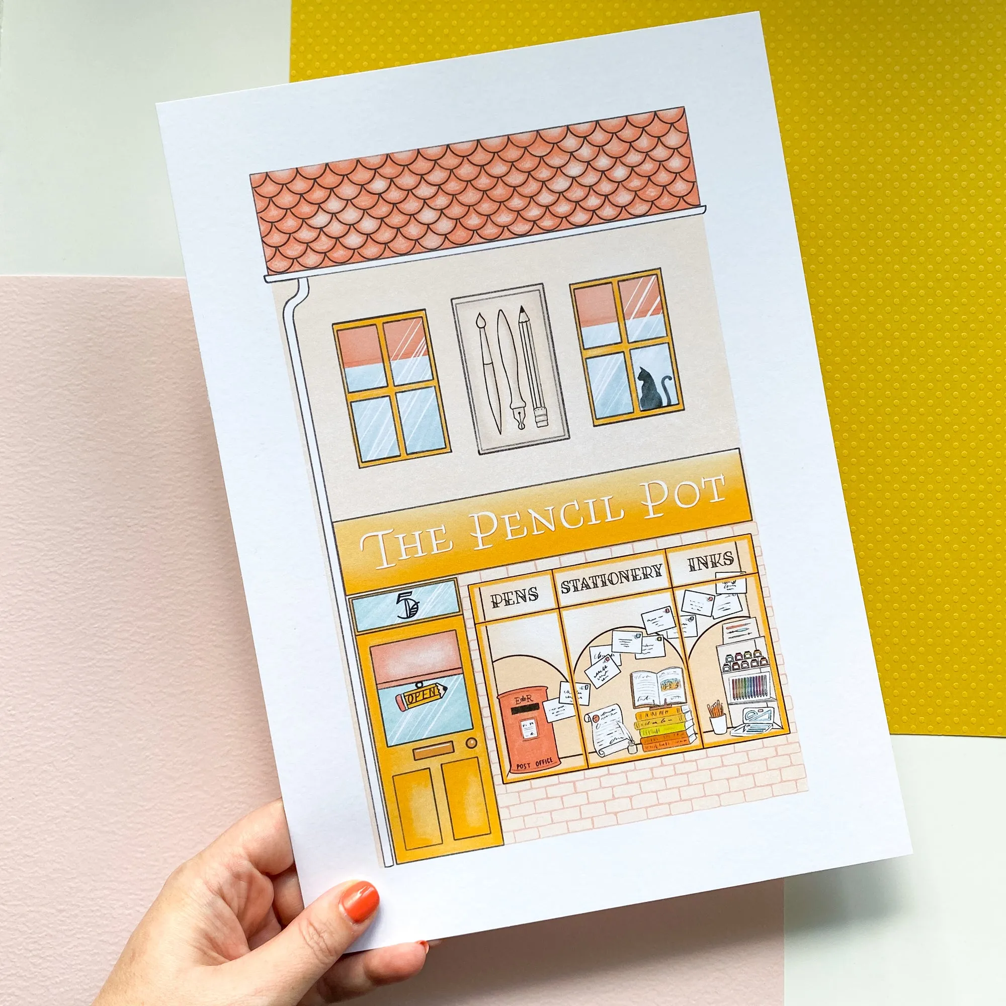 The Pencil Pot Shop A4 print