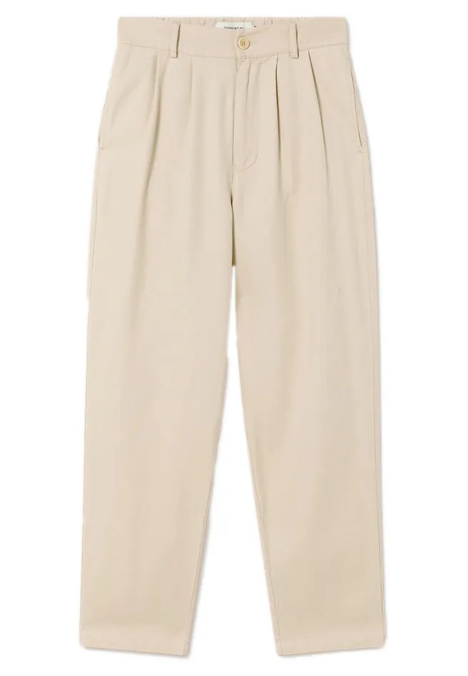 THINKING MU Rina pants hemp pearl women