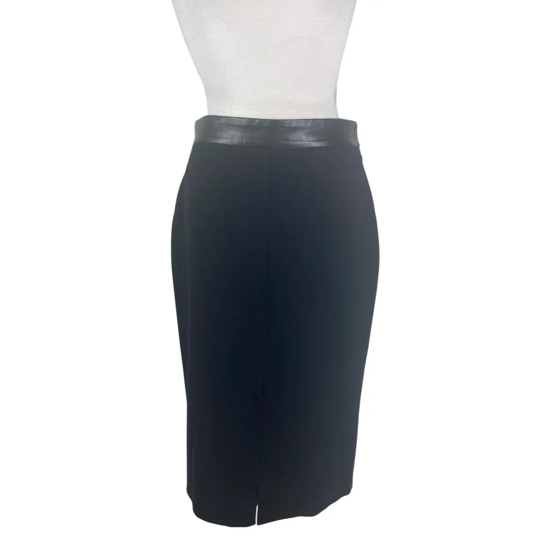 Tom Ford black virgin wool blend pencil skirt size UK12/US8