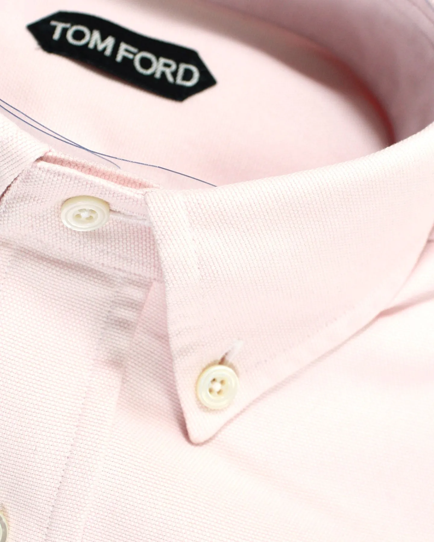 Tom Ford Button-Down Sport Shirt Pink Solid 39 - 15 1/2 SALE