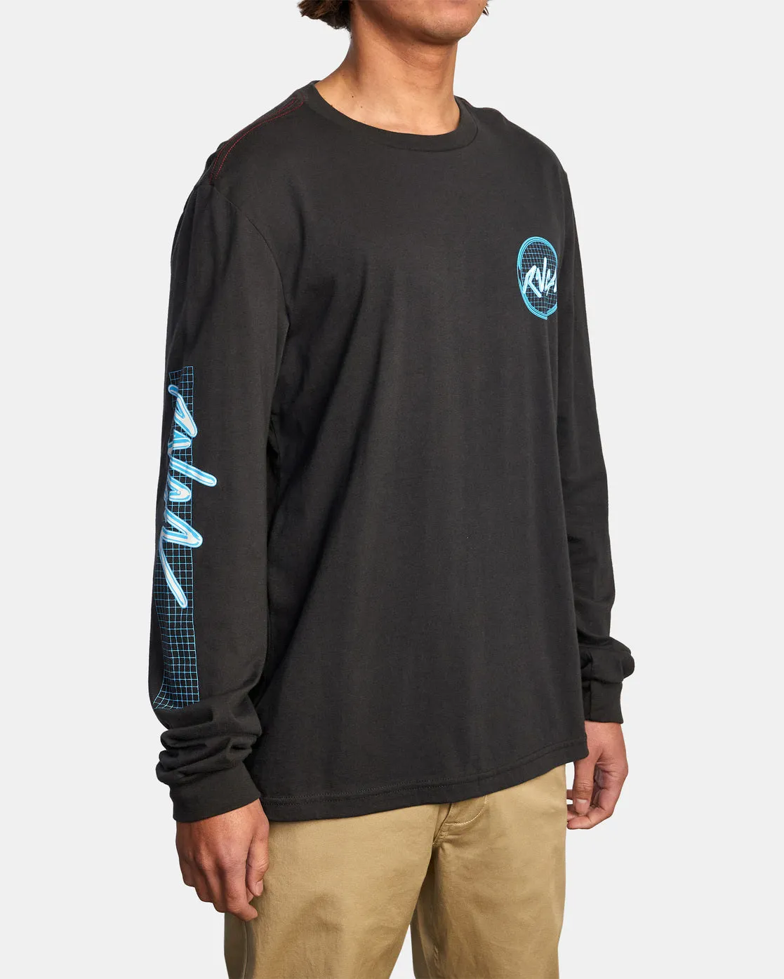 Tubed Long Sleeve Tee - Pirate Black