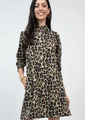 Uncle Frank Metallic Leopard Knit Dress