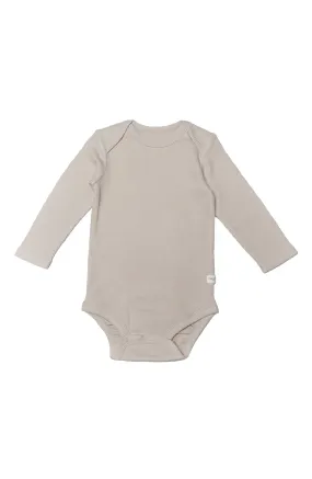 Waffle Long Sleeve Bodysuit - Silver Birch