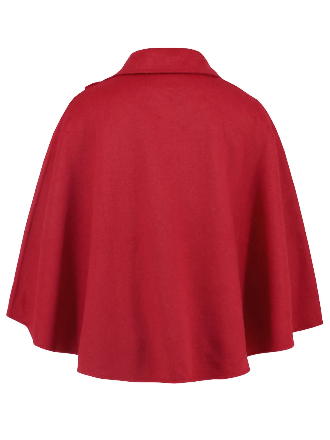 Women's Collared Neck Cropped Cape