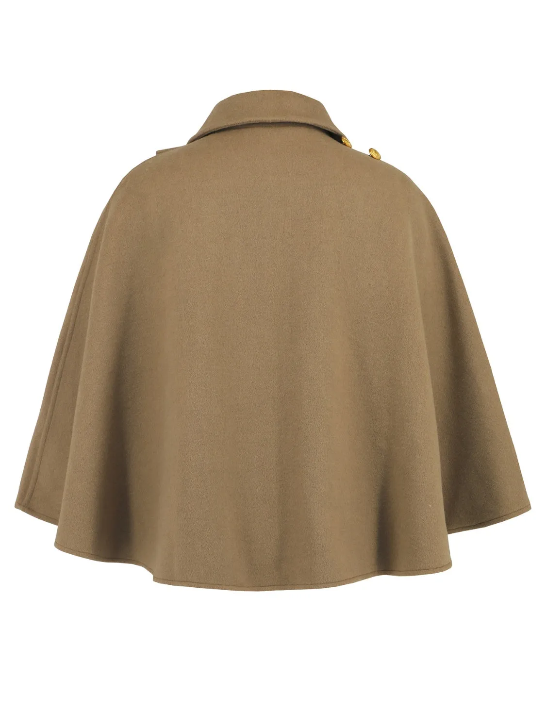 Women's Collared Neck Cropped Cape