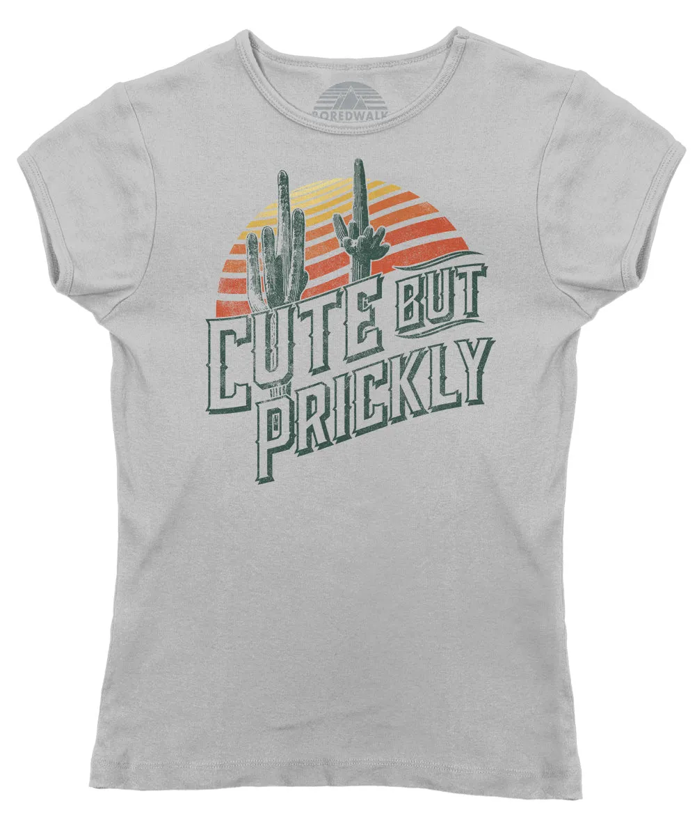 Women's Cute But Prickly T-Shirt - Cactus Shirt