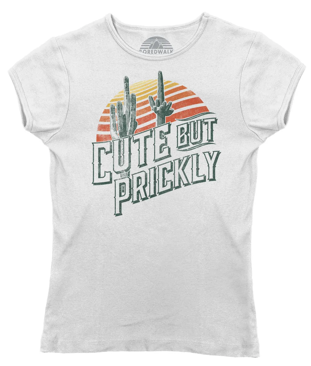 Women's Cute But Prickly T-Shirt - Cactus Shirt