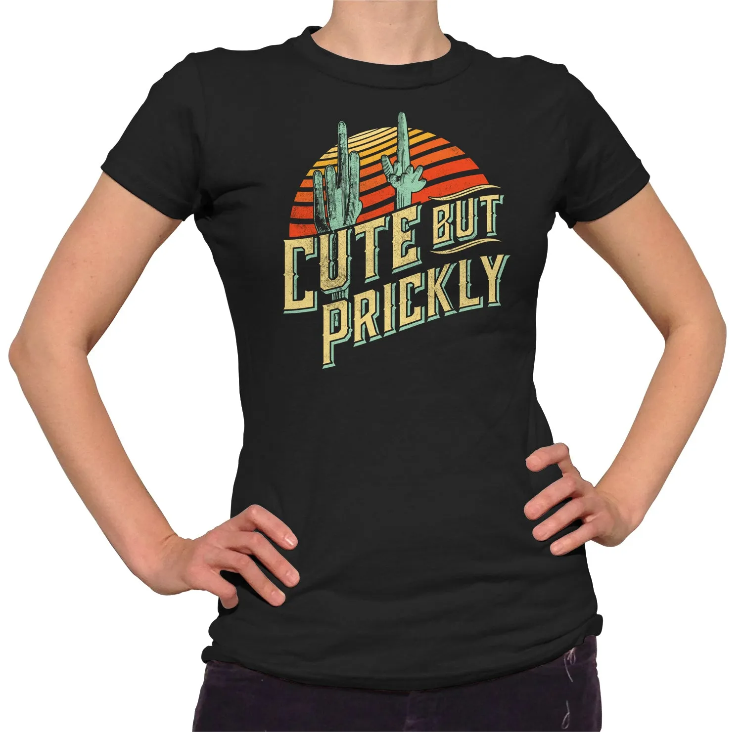 Women's Cute But Prickly T-Shirt - Cactus Shirt