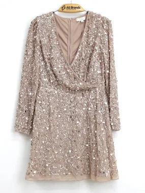 Women's  Embellished Dress,Nude