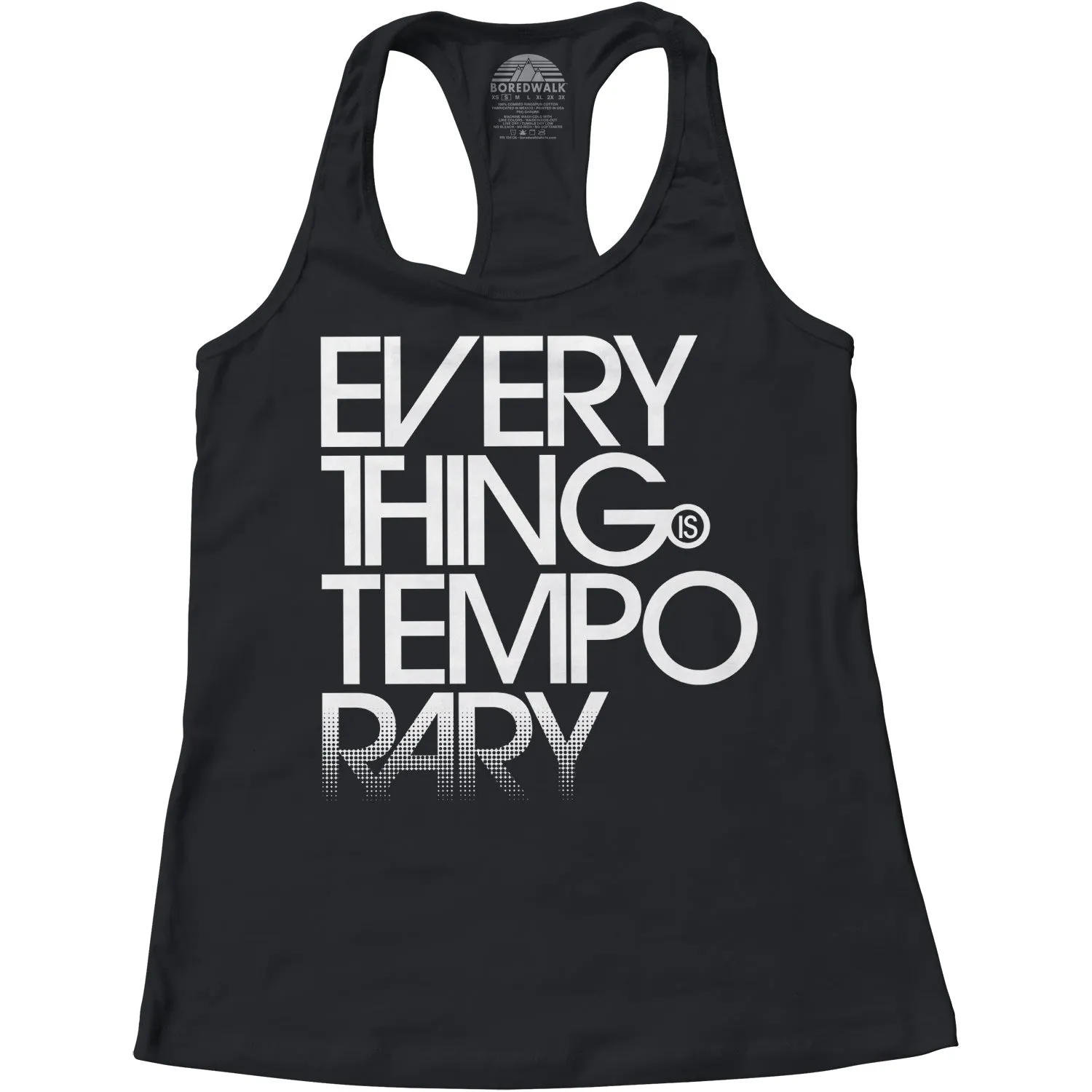 Women's Everything is Temporary Racerback Tank Top