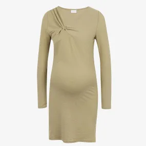 Women's Ribbed Pregnant Dress,Olive