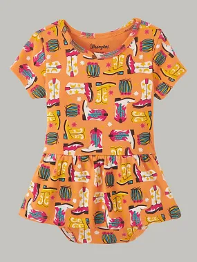 Wrangler Boot Scootin Kid's Onesie