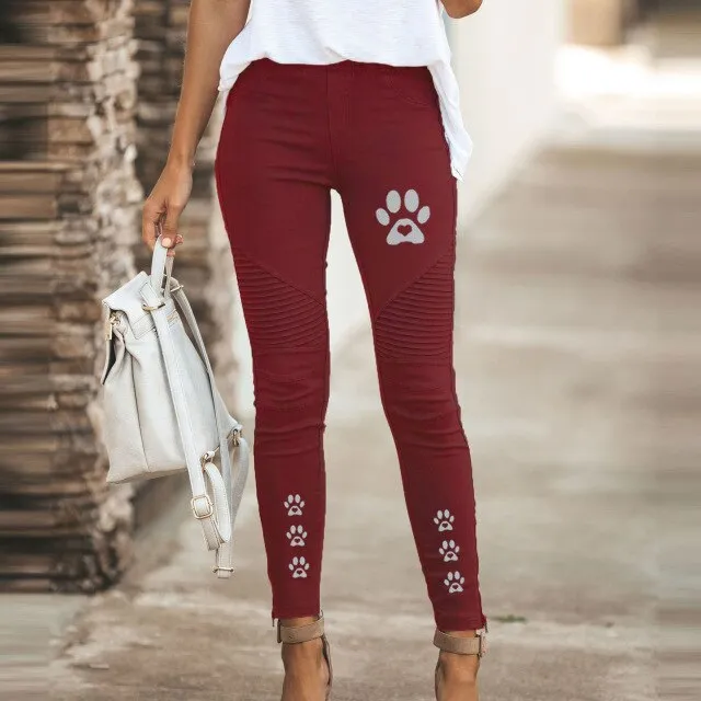 Zipper Slim Leggings