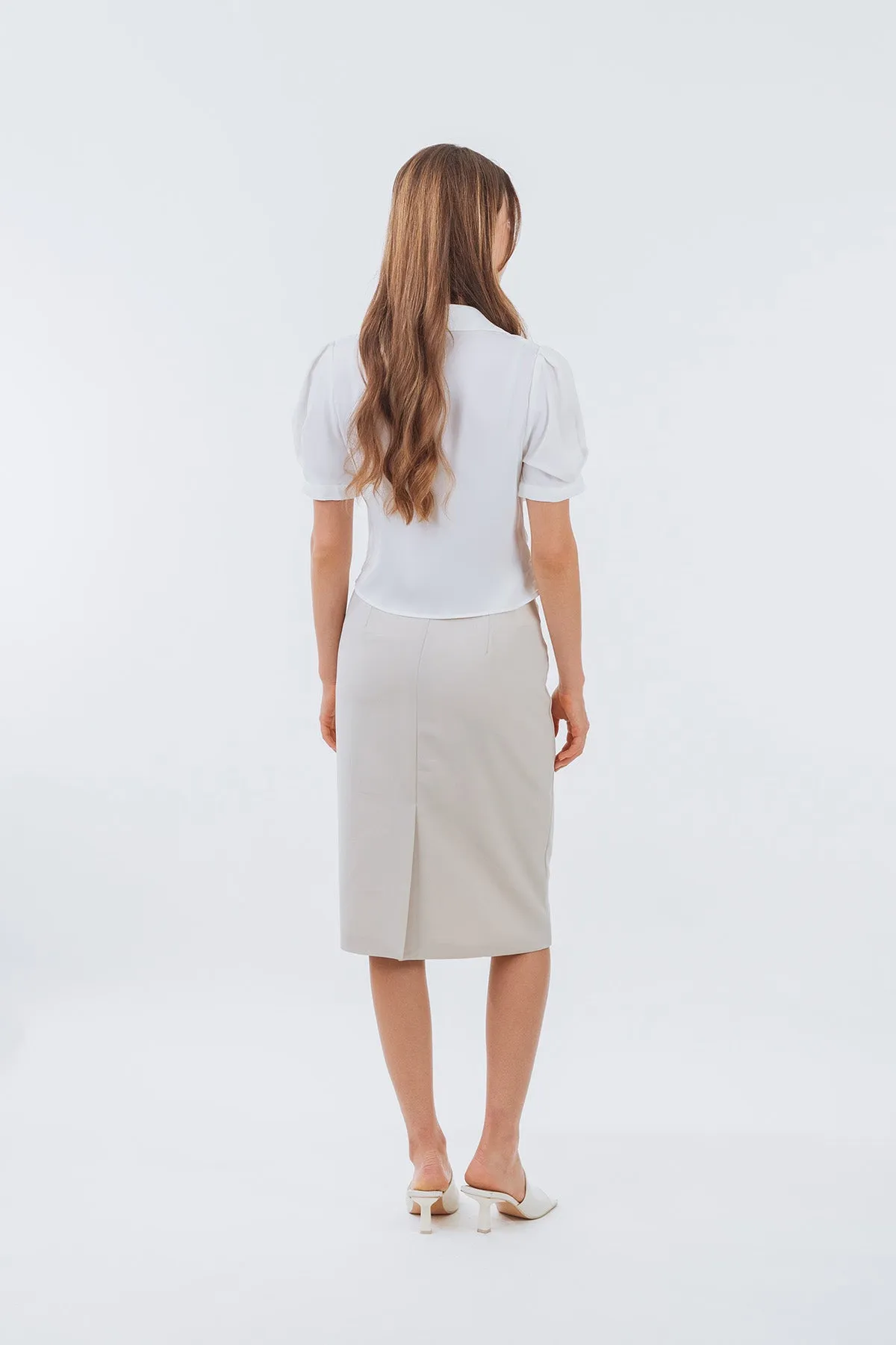 Zoeviella Knee Length Pencil Skirt